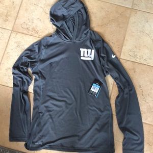 Nike Lightweight New York Giants DriFit shirt with hood